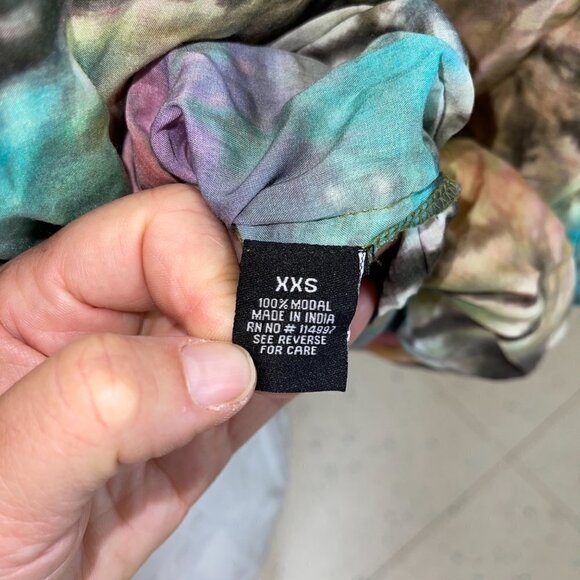 Tolani Collection Womens Tie Dye Print Top Multicolor Relaxed Fit Modal Size XXS - Picture 12 of 15